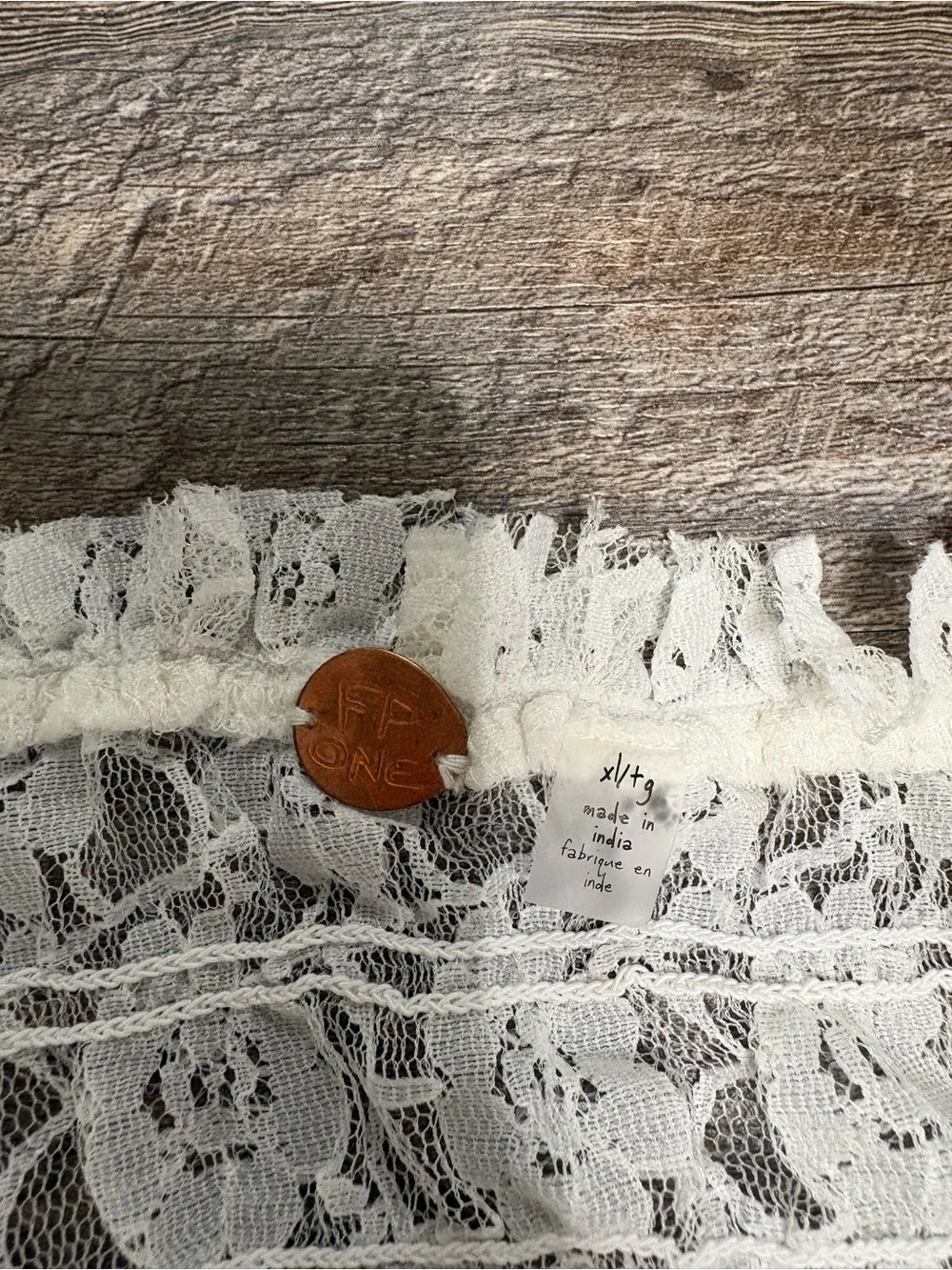 White free people Lace Cardigan